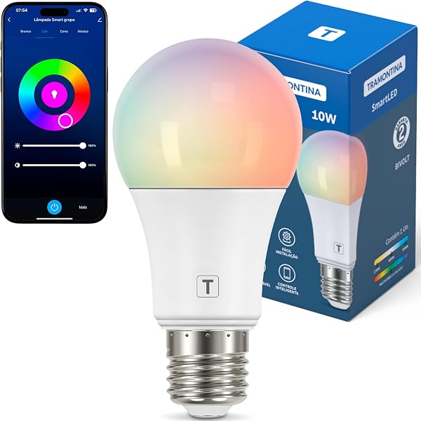 Lâmpada Inteligente Tramontina E27 10W