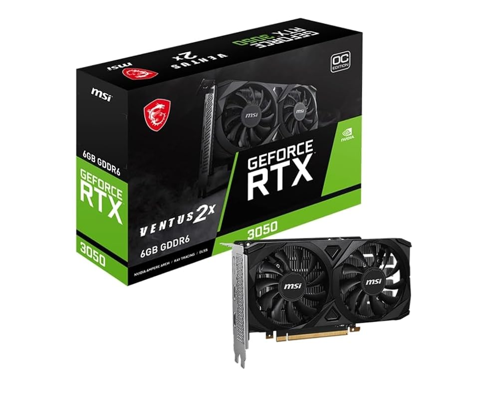 Placa de Vídeo MSI GeForce RTX 3050, 6GB GDDR6