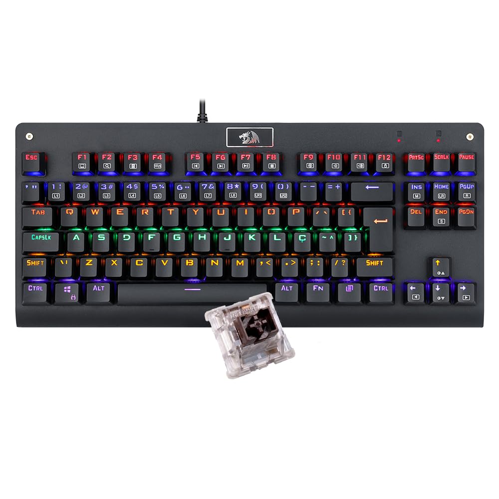 Teclado Mecânico Redragon Dark Avenger K568R Rainbow
